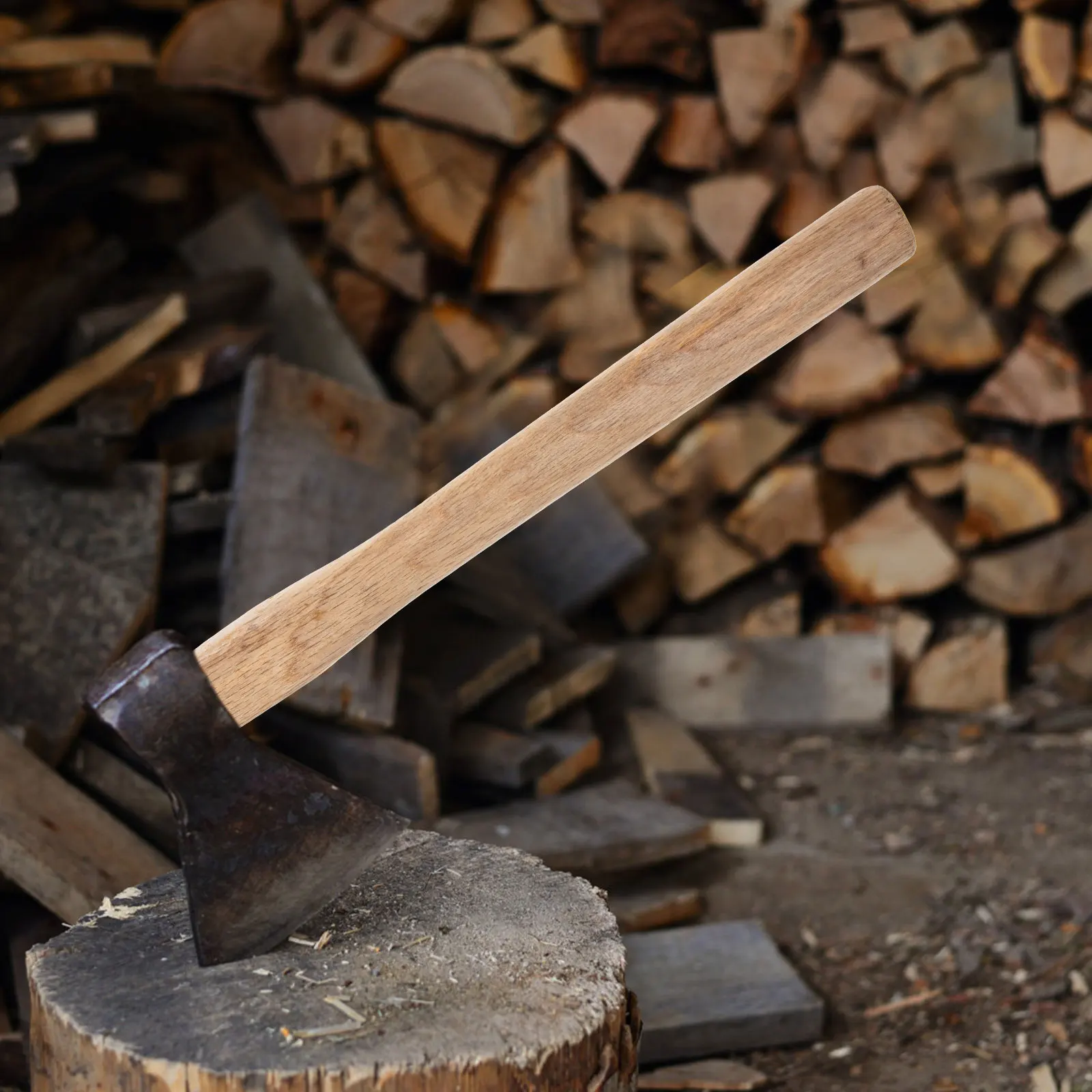 

Axe Wooden Handle Replacement Solid Wood Tool Accessory For Camping Outdoor Use Compatible With Various Axes