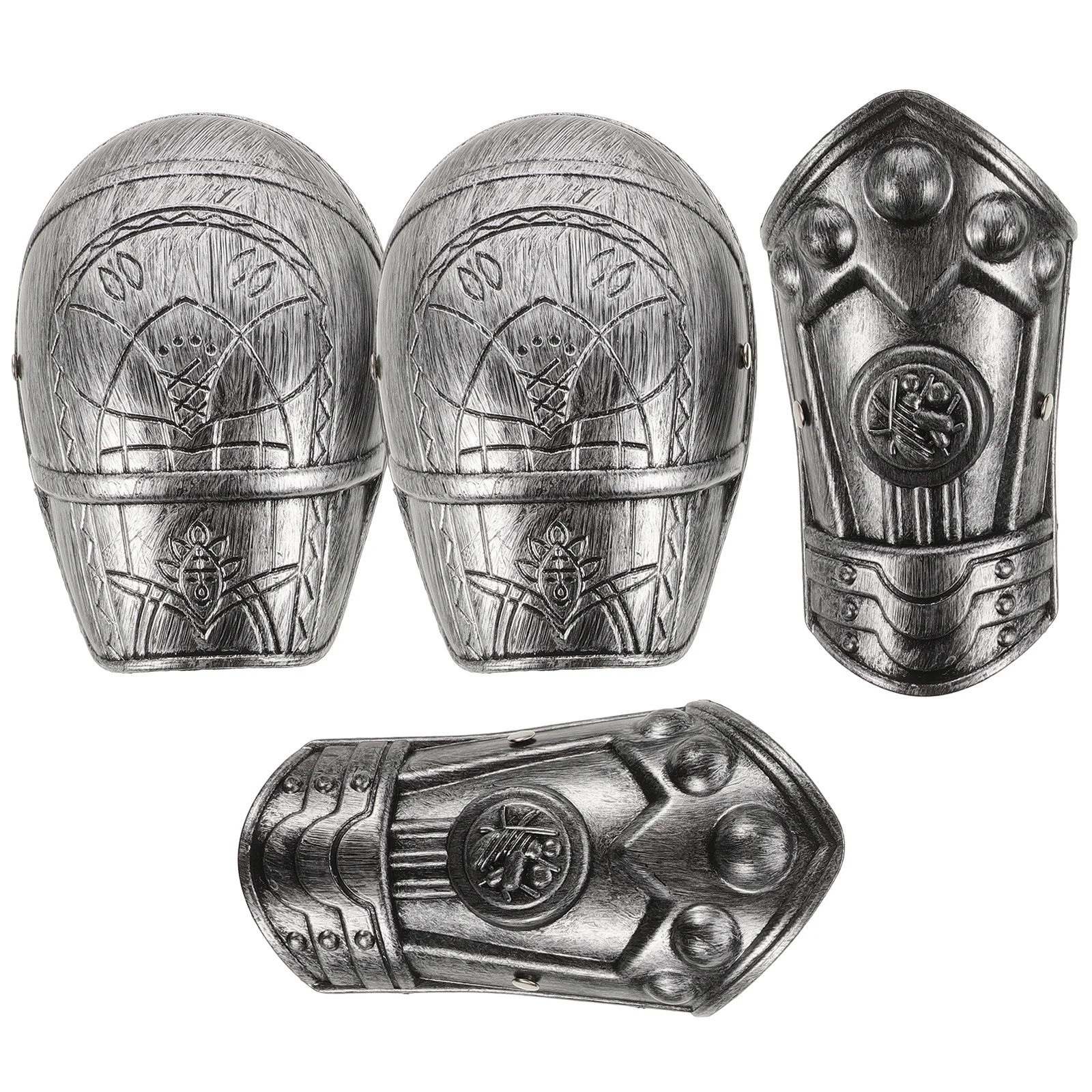 1 Set Kinderen Cosplay Armor Schouderplaat en Armplaat Realistisch Lichtgewicht Plastic Romeins Kostuum Feestartikelen