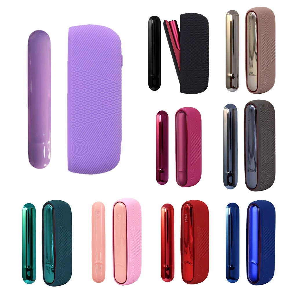 Wholesale 12 Colors Soft Case+Side Cover for IQOS ILUMA Case for IQOS ILLUMA Accessories E-Cigarettes Replaceable Cover