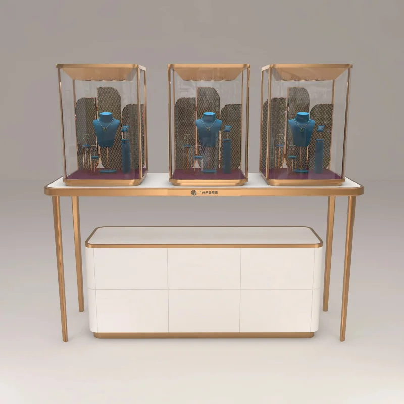 custom.High Quality Control Custom Jewelry Display Cabinet Led Glass Showcase Personalized Wooden Storage Retail Shop Display