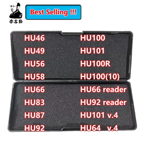 LiShi herramienta 2 en 1 HU49 HU46 HU56 HU58 HU64 HU66 HU83 HU87 HU92 HU100 HU100R HU100(10) HU101 HU64 V.4 HU101 V.4 para llave de coche