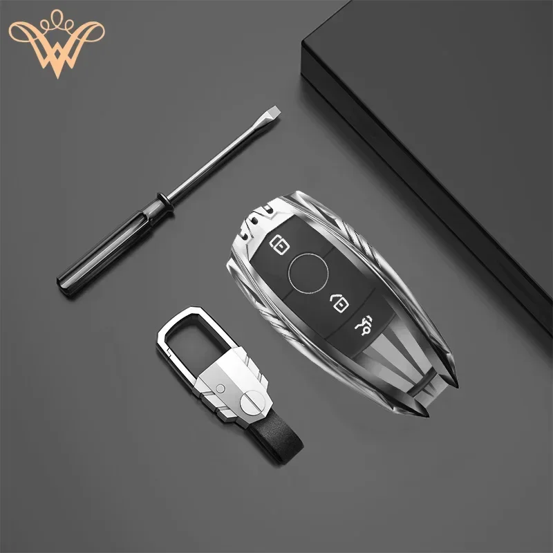 

Zinc Alloy Car Key Case Cover For Mercedes Benz AMG A C E S Series E200L E300L C260L E260 W204 W212 W176 CLA GLA Acessories