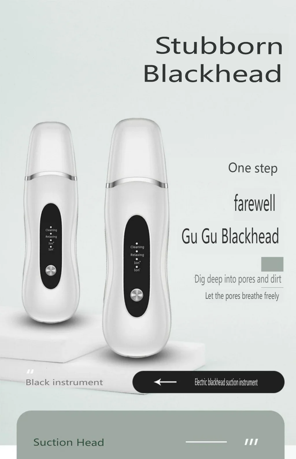 Dispositivo eléctrico de belleza facial, eliminación ultrasónica de puntos negros, vibración de alta frecuencia, limpieza profunda, ESM, cuidado facial USB ML-050