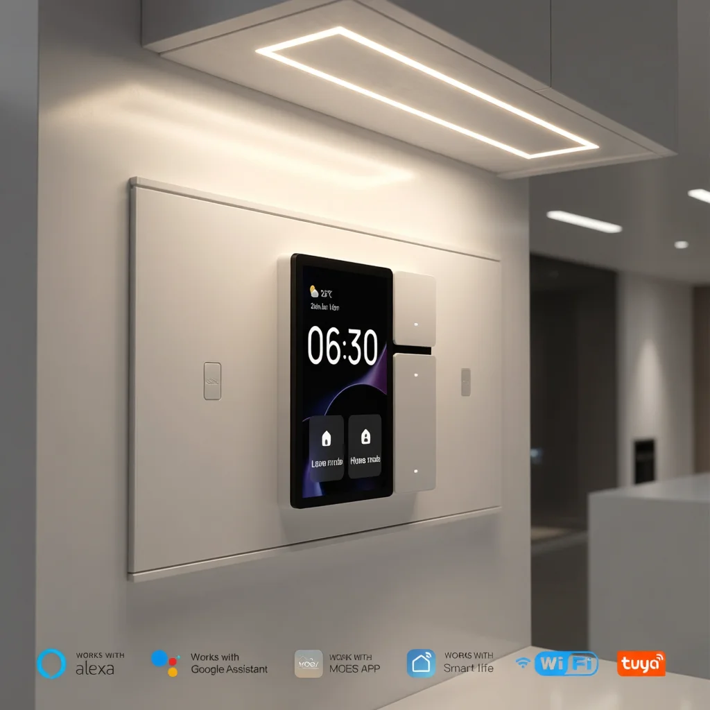 Умная панель управления MOES Tuya с сенсорным экраном 3.5"