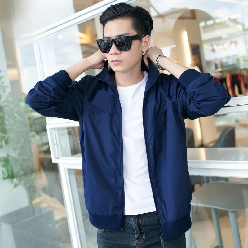 

rctic People Men's Sport Jaet Loose Casual Jaet Spring Autumn Men's Simple Color Jaet Youth Full Sve