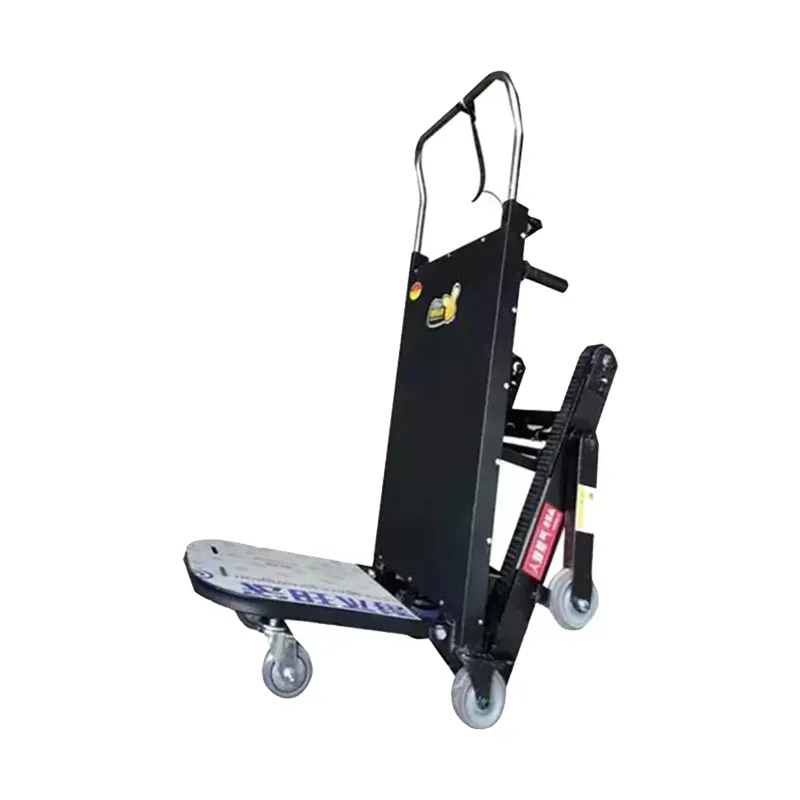 

Portable Foldable 250kg 400kg Heavy Four Wheel Battery Electric Stair Climbing Trolley