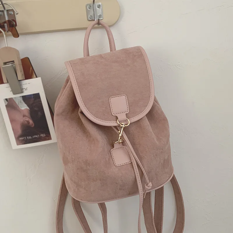 Ms. Borsa a tracolla per il tempo libero borsa da donna nuova borsa da viaggio in pelle scamosciata di grande capacità borsa leggera per studenti