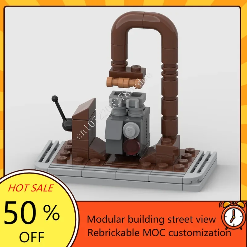 1578PCS Scenario of Tatooine-Market Part Space War Military MOC SpaceShip Battle Model Custom Puzzle DIY Assembly Model Toy Gift