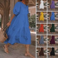 New Retro Summer Dresses, Best Selling Sundresses, Ladies Casual Boho Beach Dresses