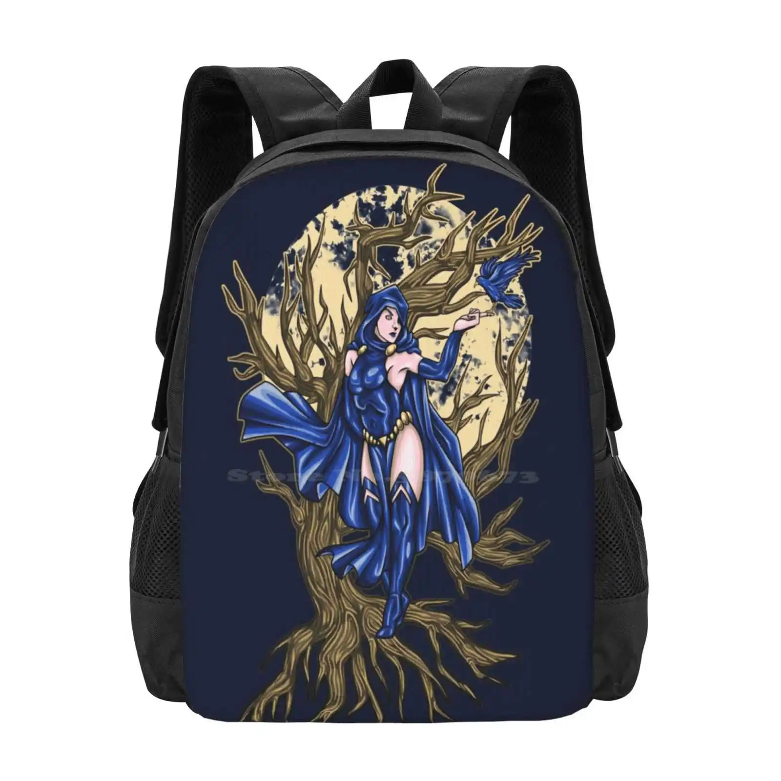 - Raven New Arrivals Unisex Bags Student Bag Backpack Raven Superhero