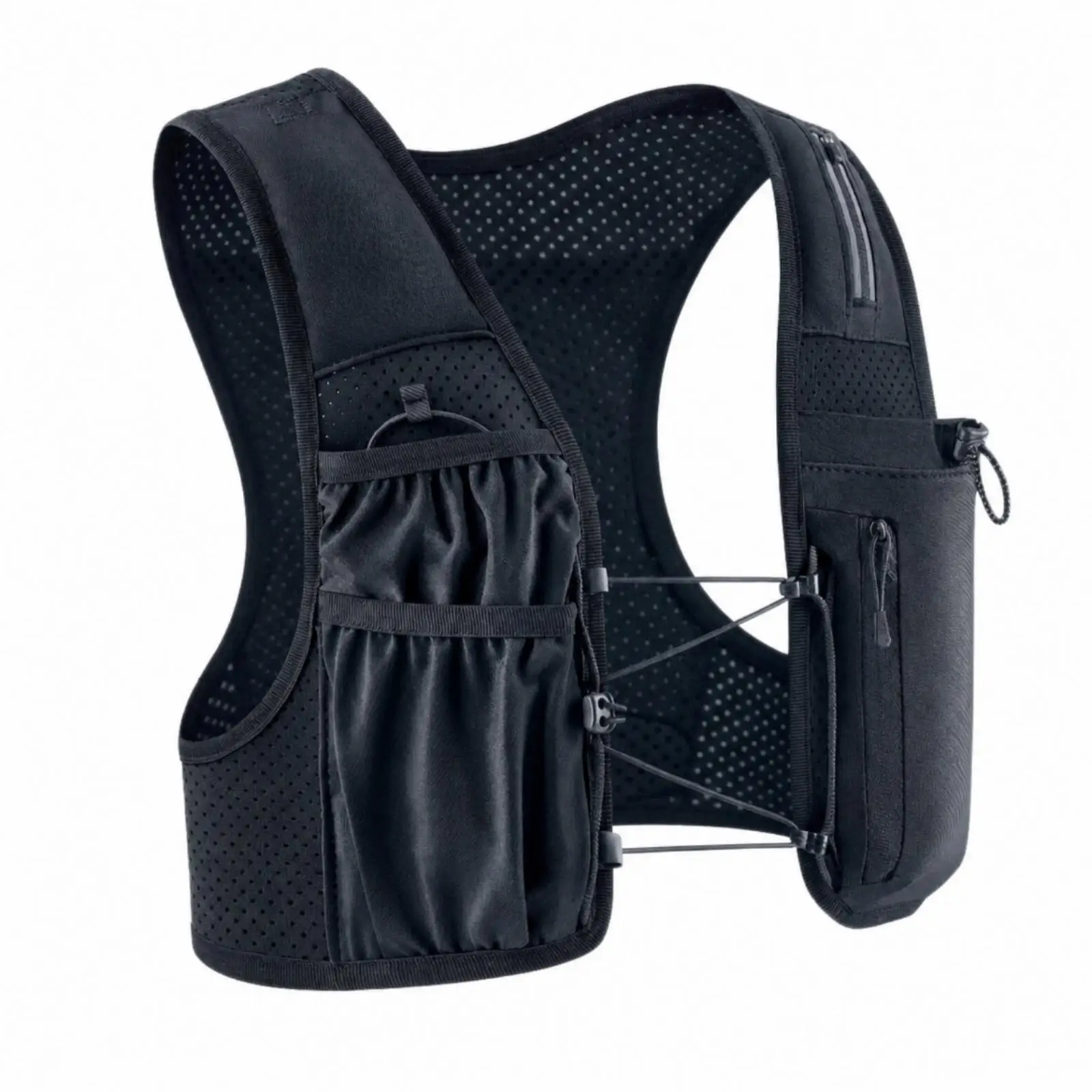 Lightweight Reflective Hydration Vest for Running Cycling with Adjustable Mesh Storage Pockets Outdoor Gear