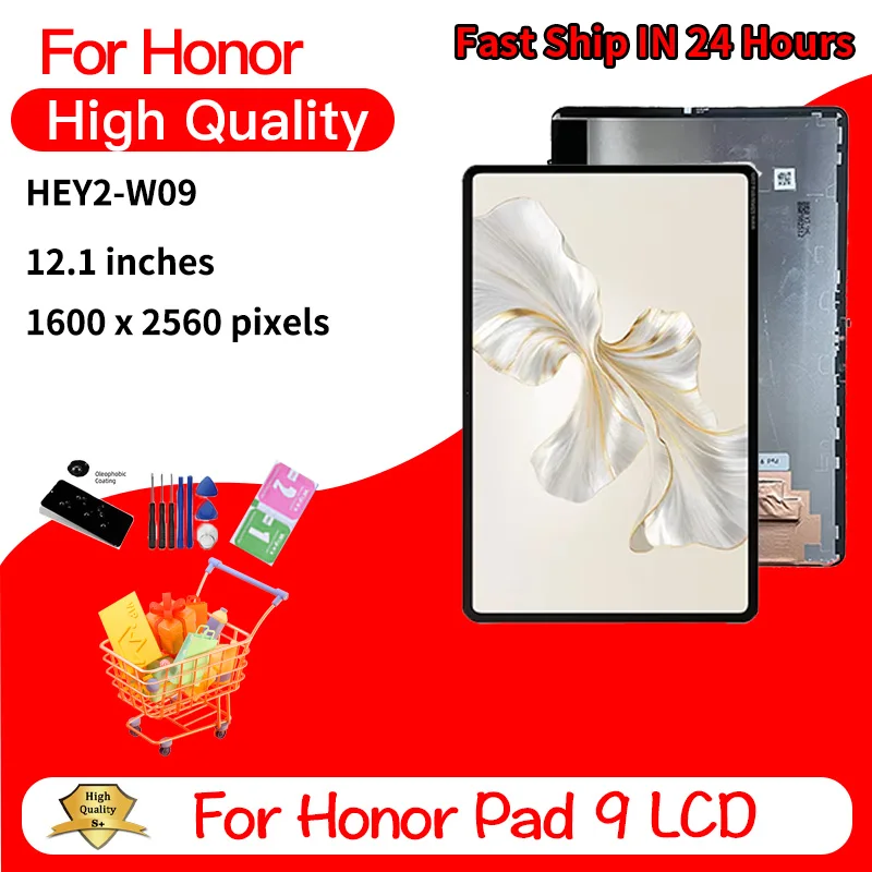 

12.1" inch For Honor Pad9 Display For Honor Pad 9 HEY2-W09 HEY2-AL09 LCD Display Touch Screen Digitizer Replacement Parts