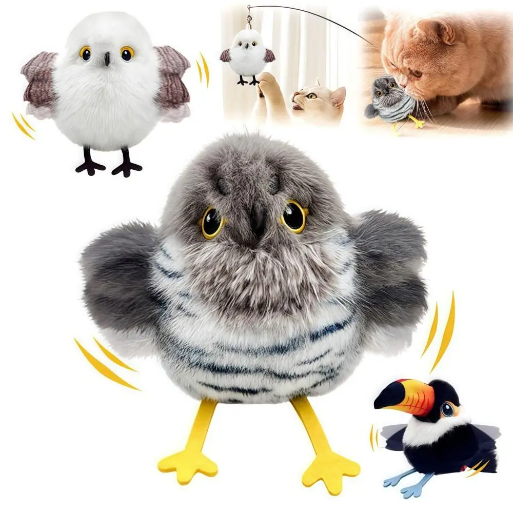 Electric Flying Bird Cat Induction Activation Vivid Chirping Interactive Chirping Bird Cat Intelligent Rechargeable
