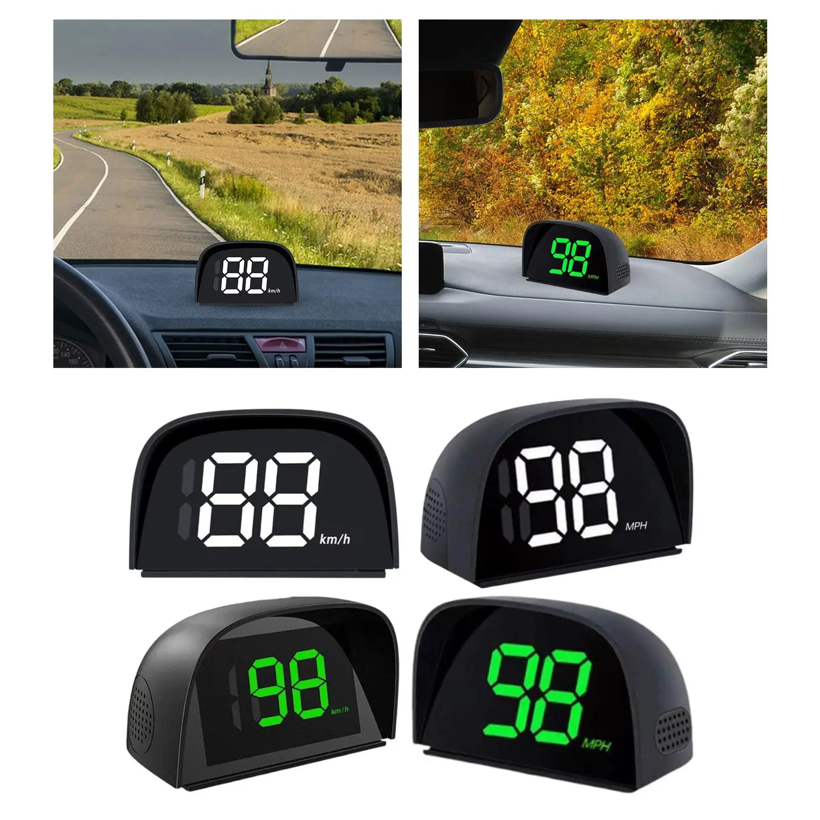 

Car Heads up Display Plug and Play Universal Portable Digital Gauge Car