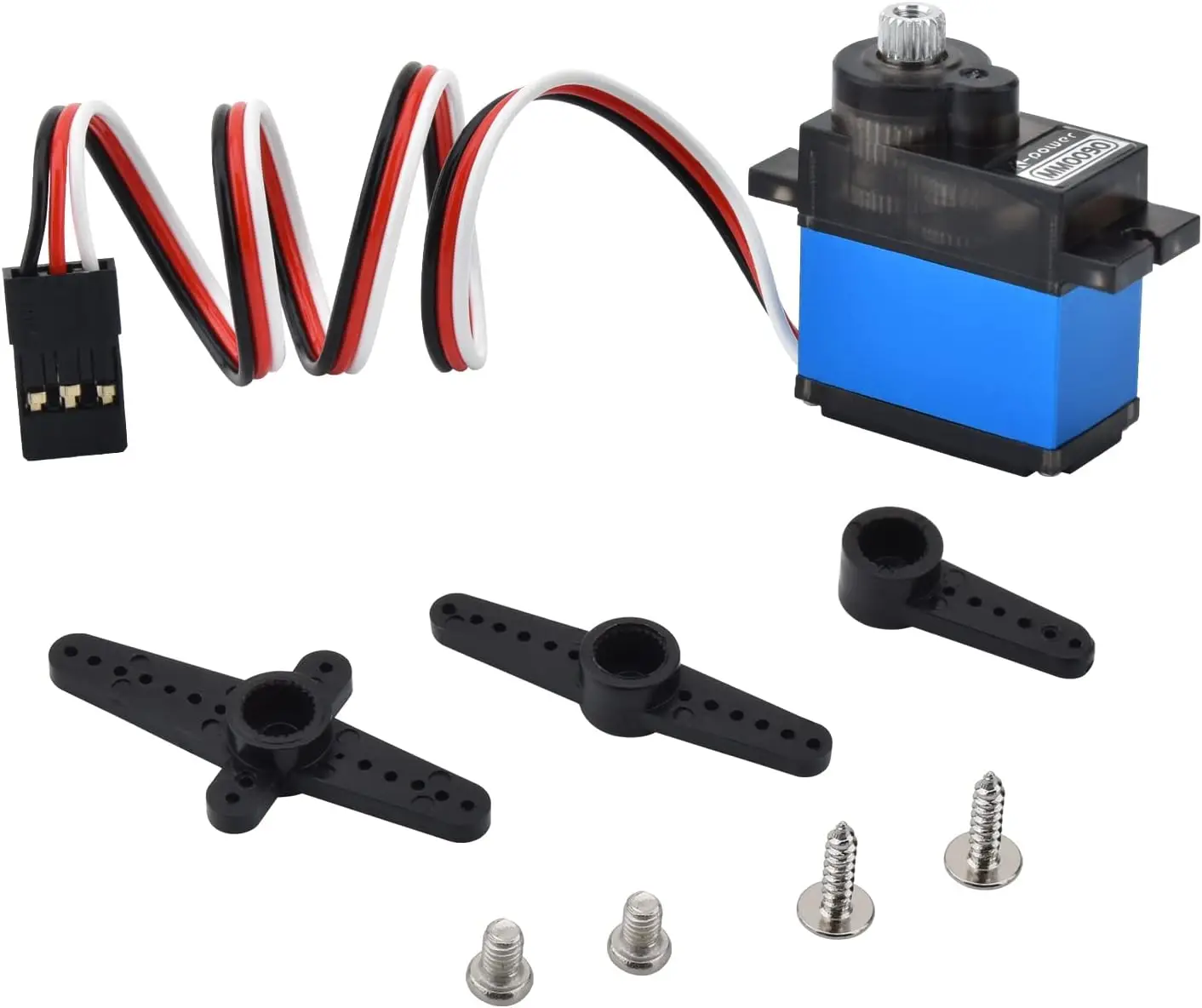 3pcs K-power MM0090 9g Micro Waterproof Servo, 1.9KG Torque Metal Gear Analog Motor for RC Car Robot Helicopter Plane