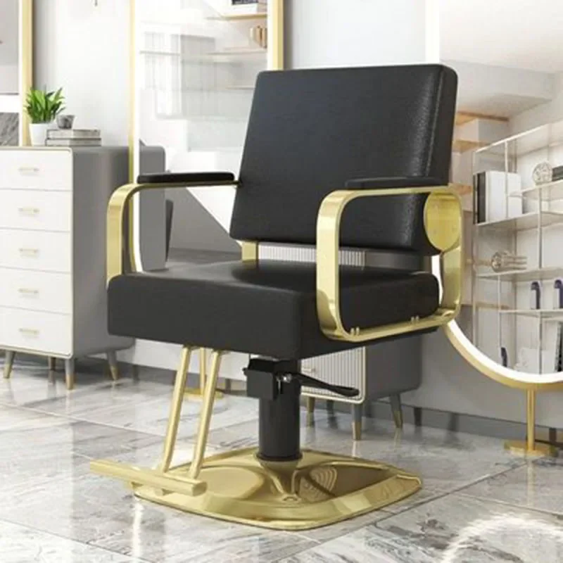 Ergonomic Barber Chairs Beauty Salon Height Adjustable Tattoo Professional Hairdressing Stylist Chaise Coiffure Elegant Swivel