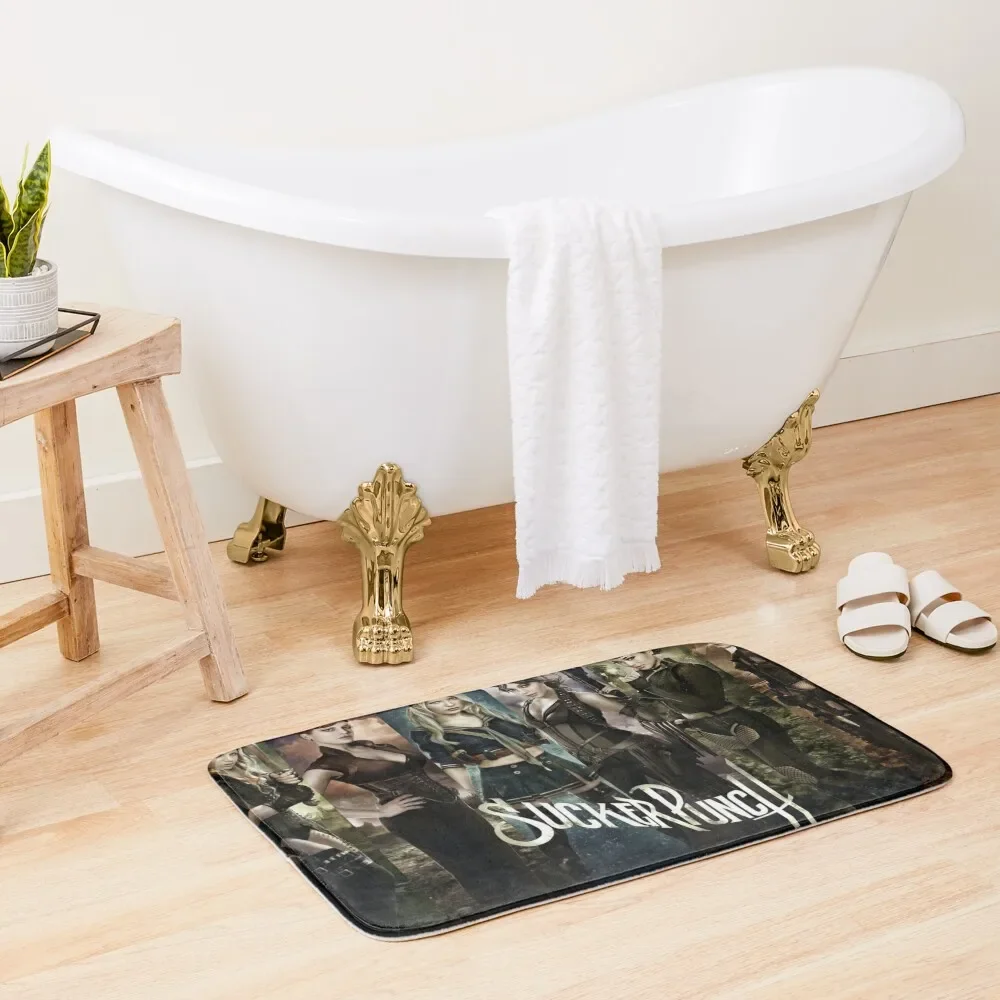 

Sucker Punch Collage Bath Mat Bathroom Absorbent Quick Dry Entrance Door Hallway Carpet Carpet Bathrooms Mat