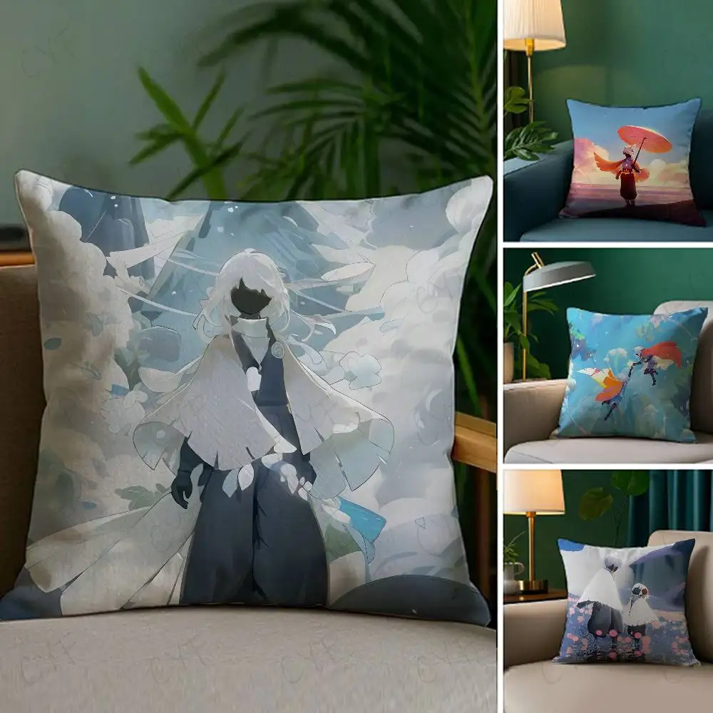 Sweet Games Sky Children of the Light Pillow Case Custom Printed Brushed Fleece Pillow, Baby Skin-Touch, Eco-Friendly Dye-Sublim