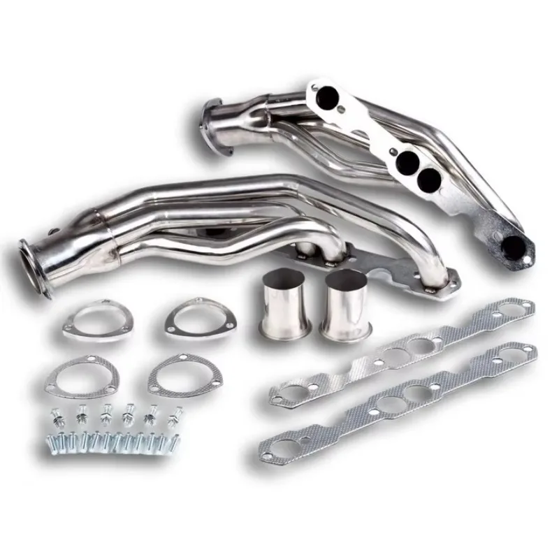 

SXLL OEM Service New Truck Stainless Steel Exhaust Manifold Header 88-97 Compatible 5.0L/5.7l 305 350 V8