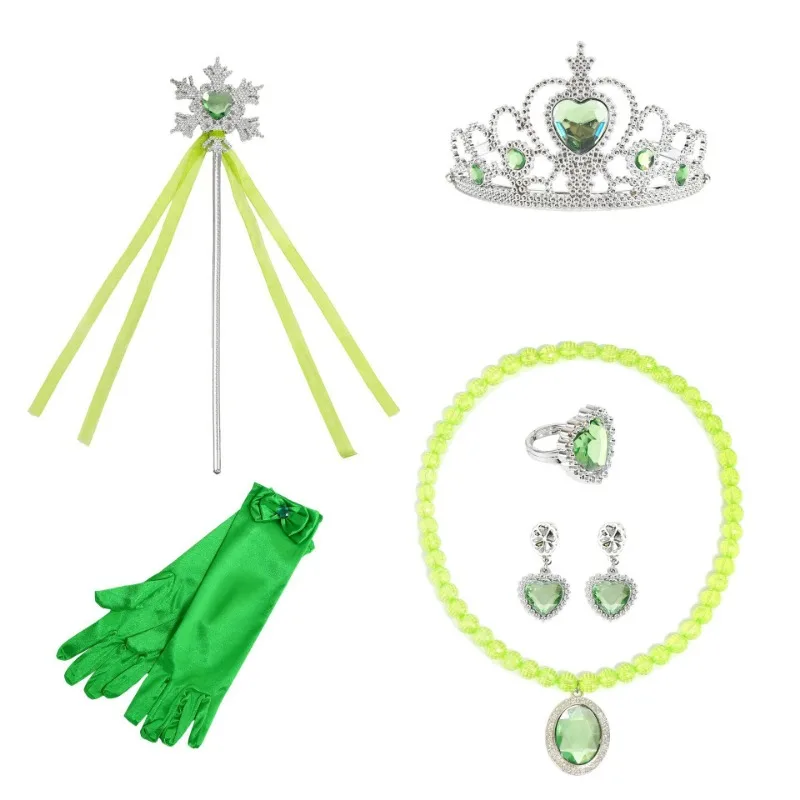 Tinker Bell Fairy Dress Green Cute Children Spirit Dresses Princess Butterfly Wing Full Set Girls Christmas New Year Costume - Image 6