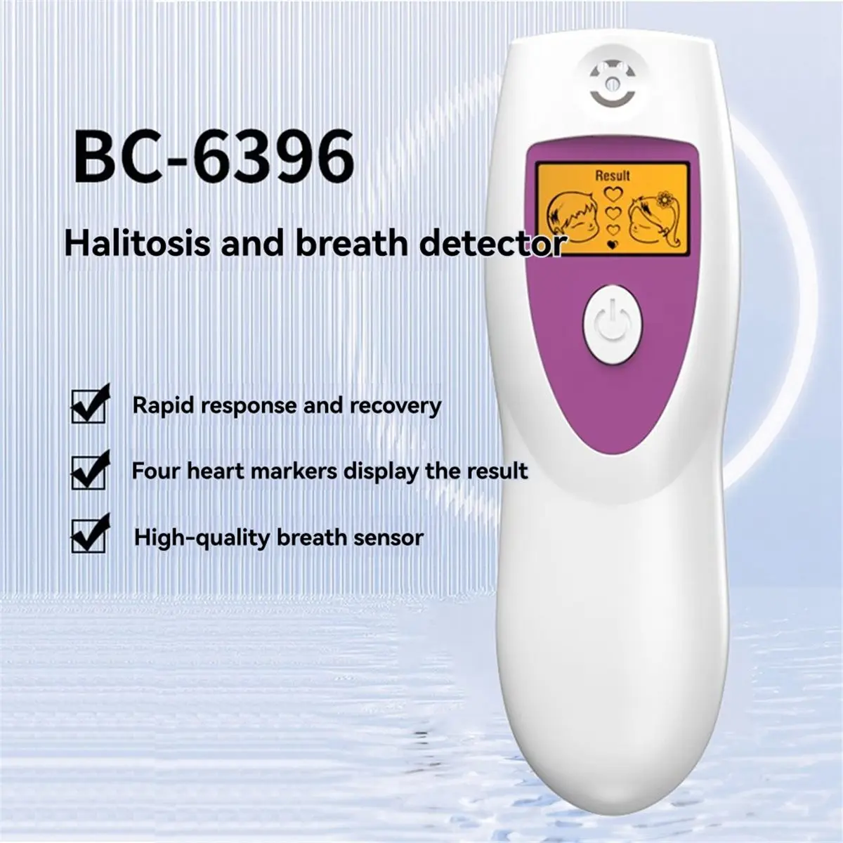 Portable Al Halitosis Analyzer Breath Odor Advanced Sensor Mouth Smell Test Personal Breath Detection Device Chemical