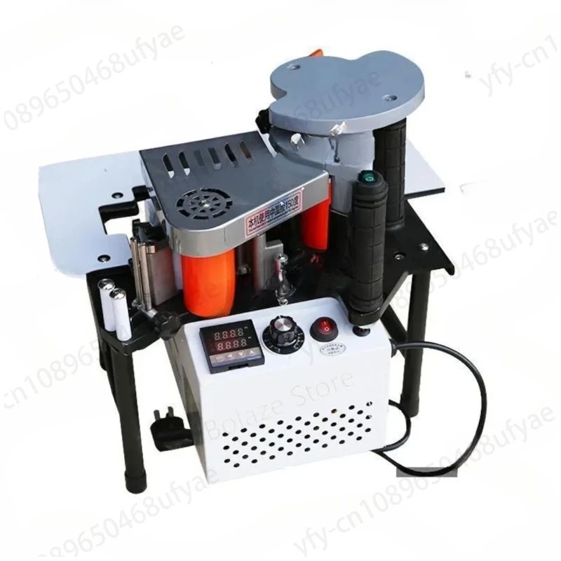 Portable woodworking edge banding machine 1200W small manual edge banding machine double-sided adhesive