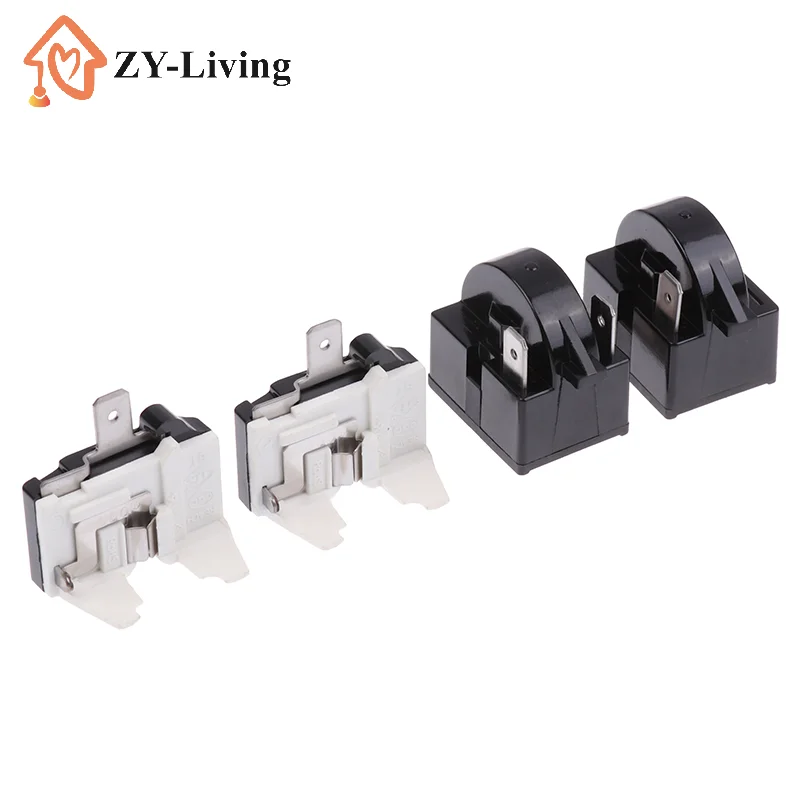 Relé de Arranque PTC para Compresor de Refrigerador, Protector de Sobrecarga para Refrigerador, 1/2 Pin 15 1/6H, Protector de Repuesto