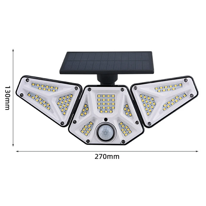 Outdoor Solar Light With Remote Control Solar Security Light Outdoor Waterproof 113 LED Light For Porch-Wall Outdoor