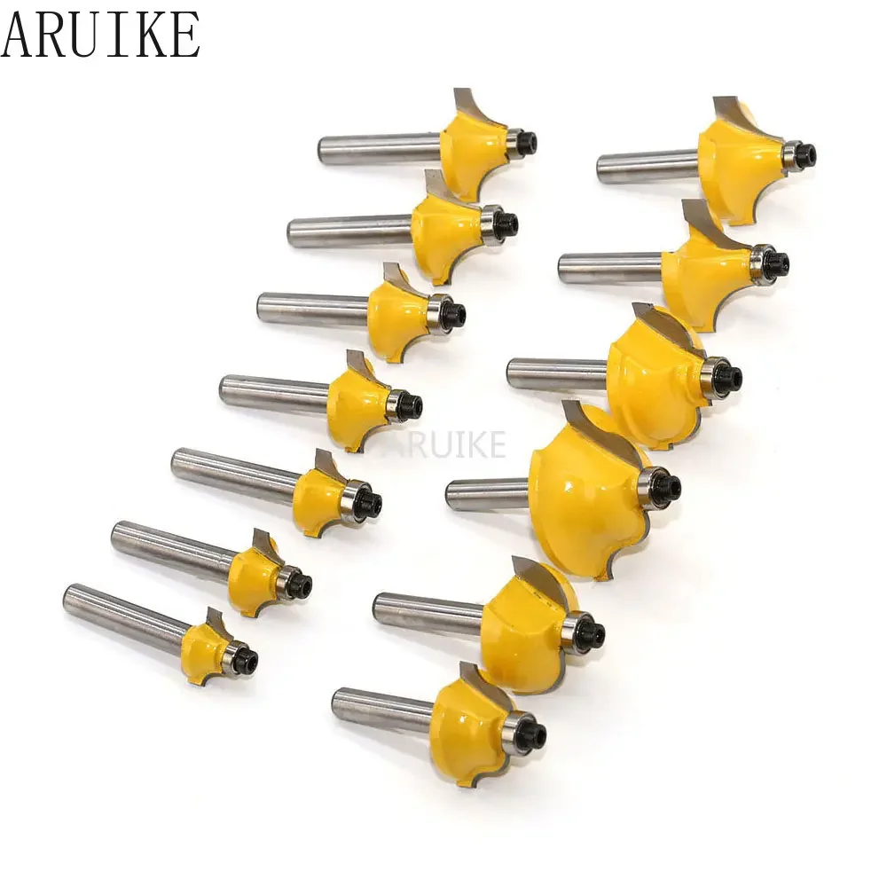 

100Pcs Woodworking Milling Cutter Set 1/4 Electric Wood and Trimming Machine Blade Cutting Slot Flower