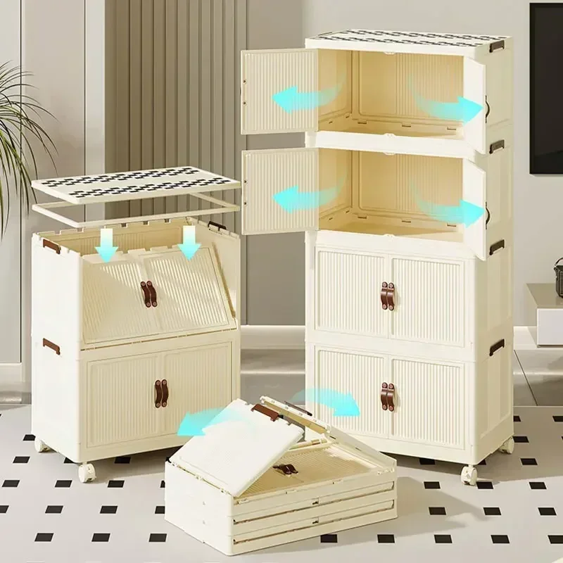 Storage Wardrobe Clothes Folding Clothing Quilt Storage Box Storage Cabinet Plastic Box Organising Goddesses Household Box