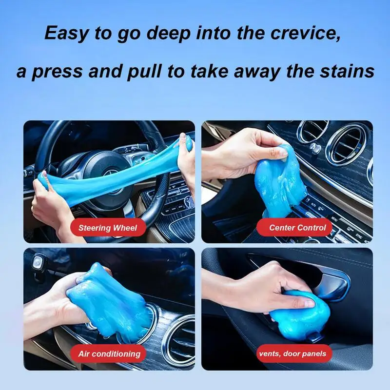 Car Interior Cleaner Putty 80g Putty Cleaner Dust Removal Reusable Multifunctional Auto Detailing Cleaner Putty For PC Keyboard