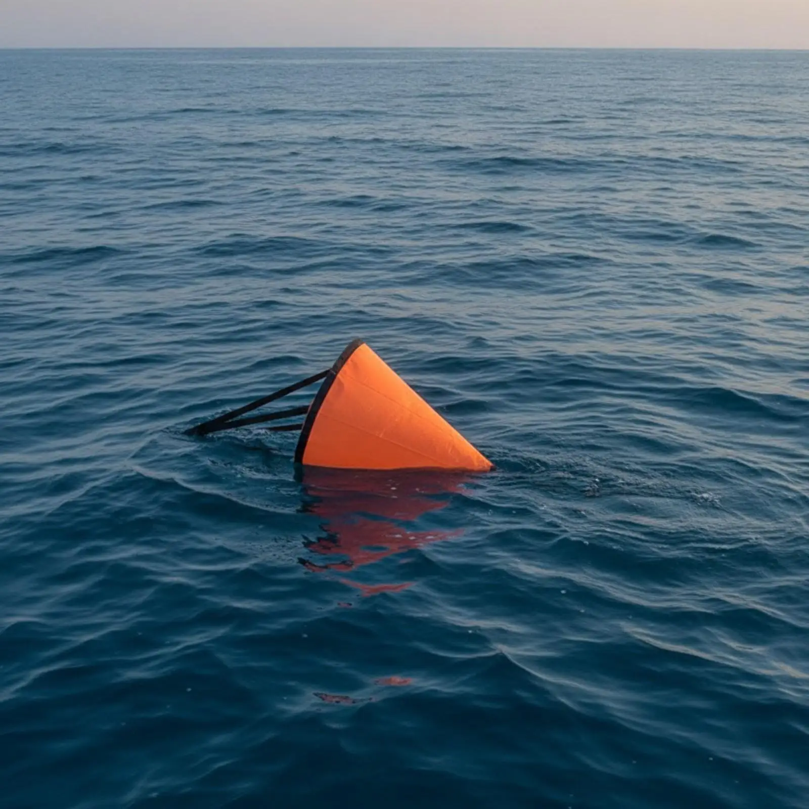 Boat Sea Anchor with Stainless Steel Hardware Reinforced Parachute Sea Anchor Marine Drift Control Parachute Orange
