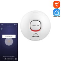 1Pcs Fire Alarm Smoke Detector Built In Battery Home Security WiFi Smoke Sensor Tuya Smart Life APP Notification