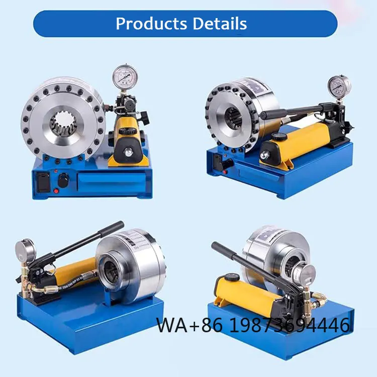 

CE Certified Hydraulic Hose Crimping Machine, DIY AC Line Pipe Crimp Tool Industrial Equipment