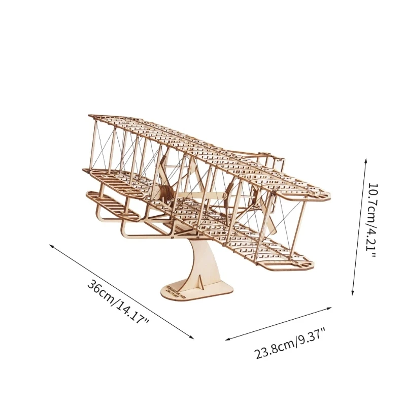 Set di aeromodelli in legno fai-da-te Puzzle in legno fai-da-te modello di volantino in legno set di aeroplani per bambini set di artigianato in