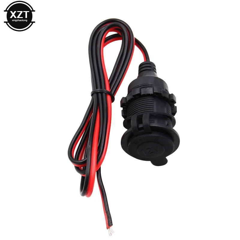

12/24V DC Female Car Cigar Cigarette Lighter Socket Plug Connector Adapter Car Charger Car Accessory Power Cigar Lighter Socket