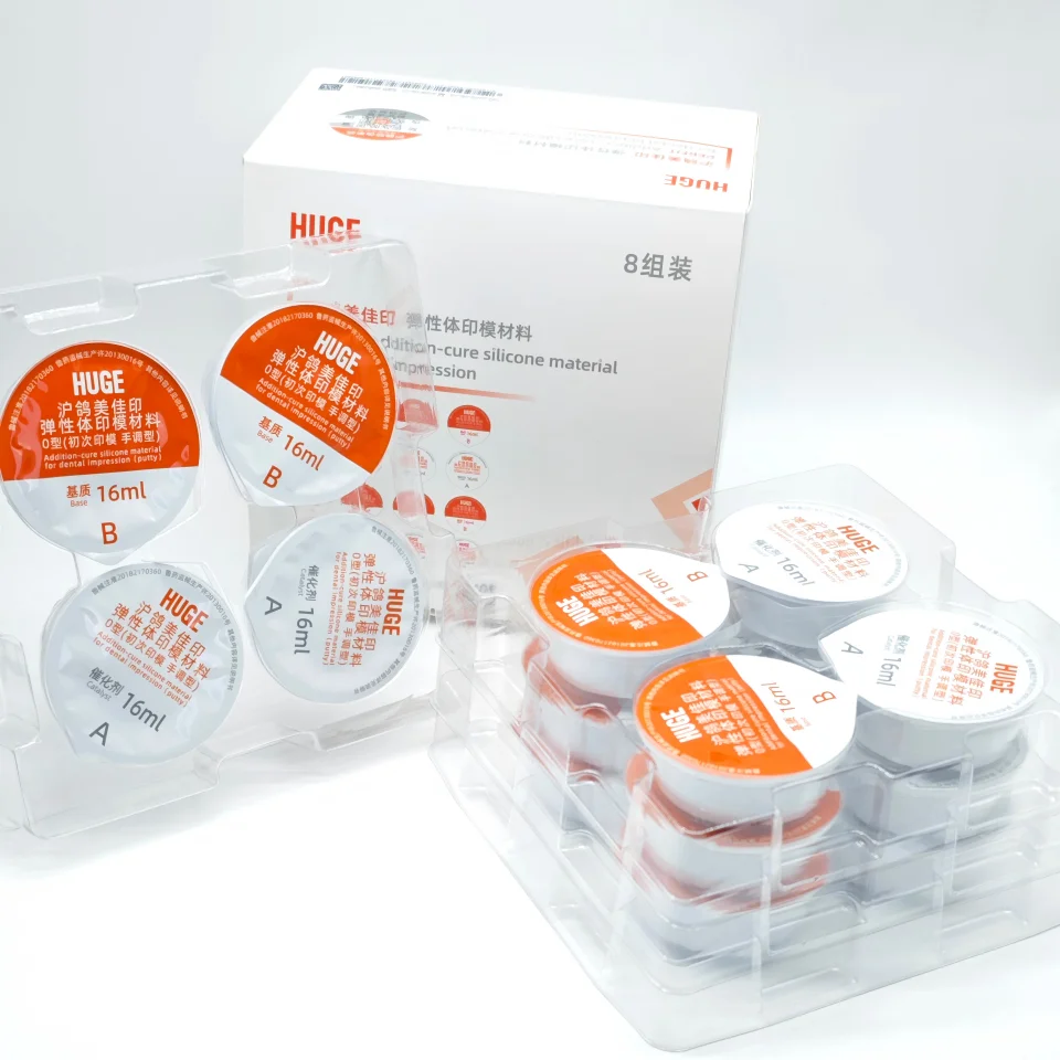 Dental Crown Bridge Mold Making Silicone Impression Material HUGE PERFIT Type 0 Putty Hand Mix Elastomer Dentistry Supplies