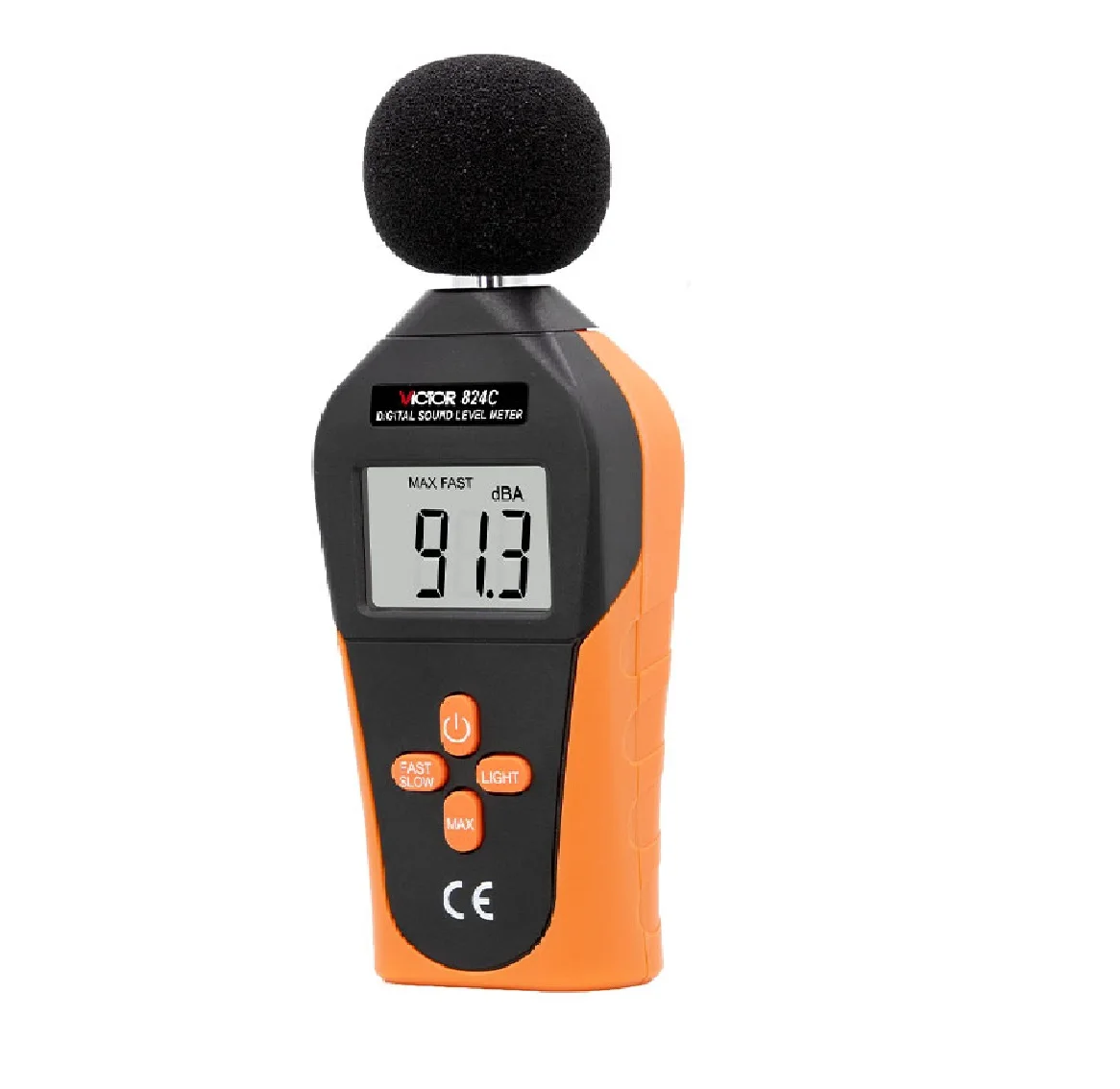 

824C Digital Sound Level Meter Auto Range 30-130 DBA 31.5 Hz - 8.5 KHz Environment Noise Detector
