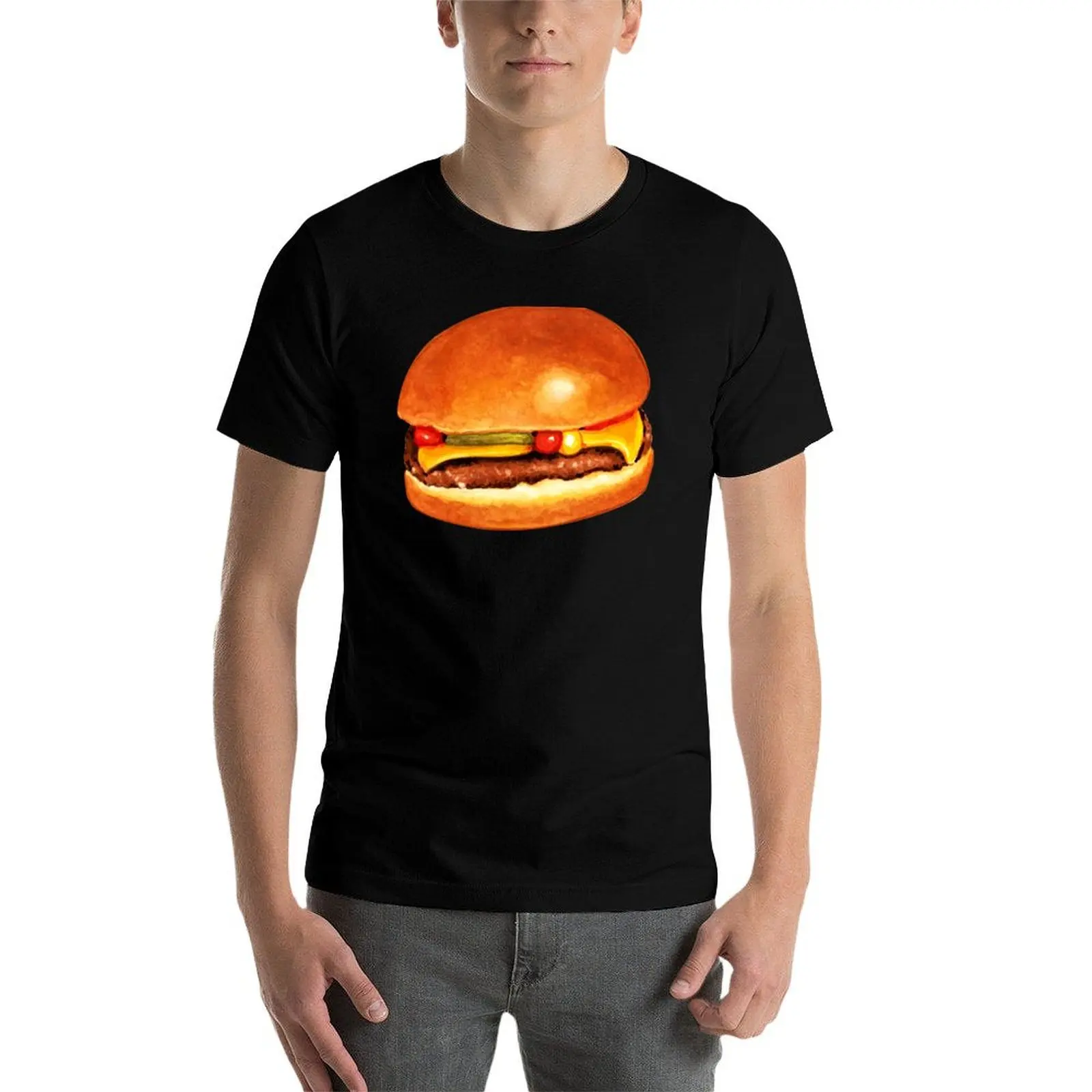 

Cheeseburger 5 Pattern - White T-Shirt t shirt man casual men t shirt cotton 100% funny t shirts man T-Shirt