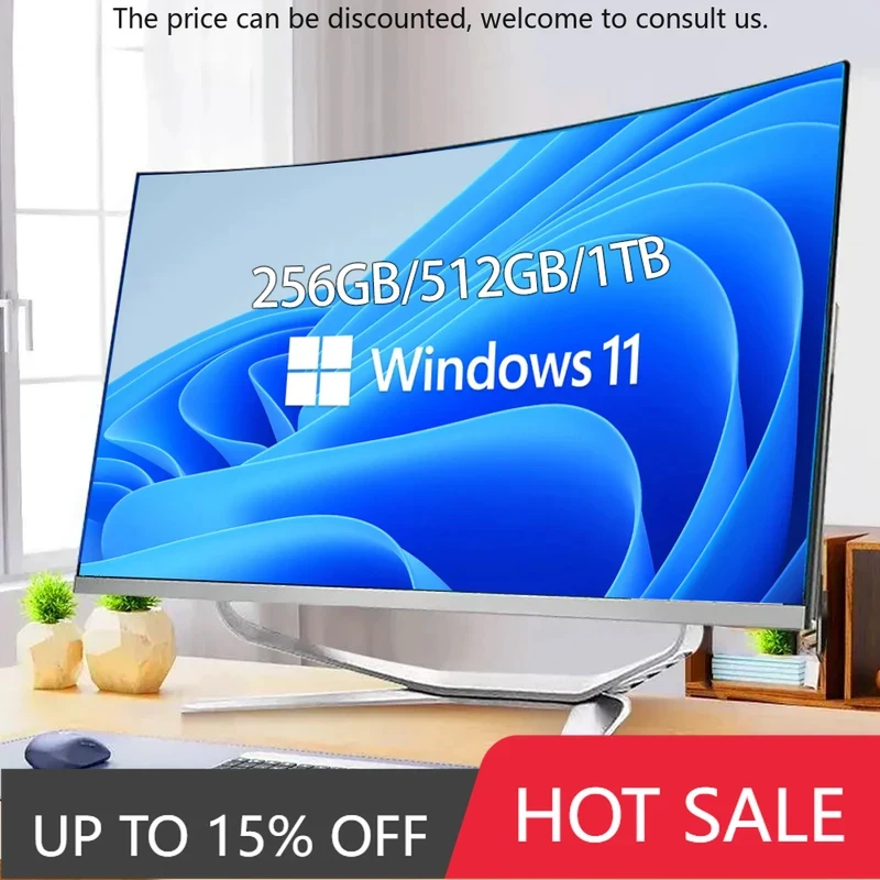 All-in-one Pc 23.8 27 32'' Core I3 I5 I7 Monoblock All In One Pc Gaming Computers Desktops Gamer AIO PC Barebone