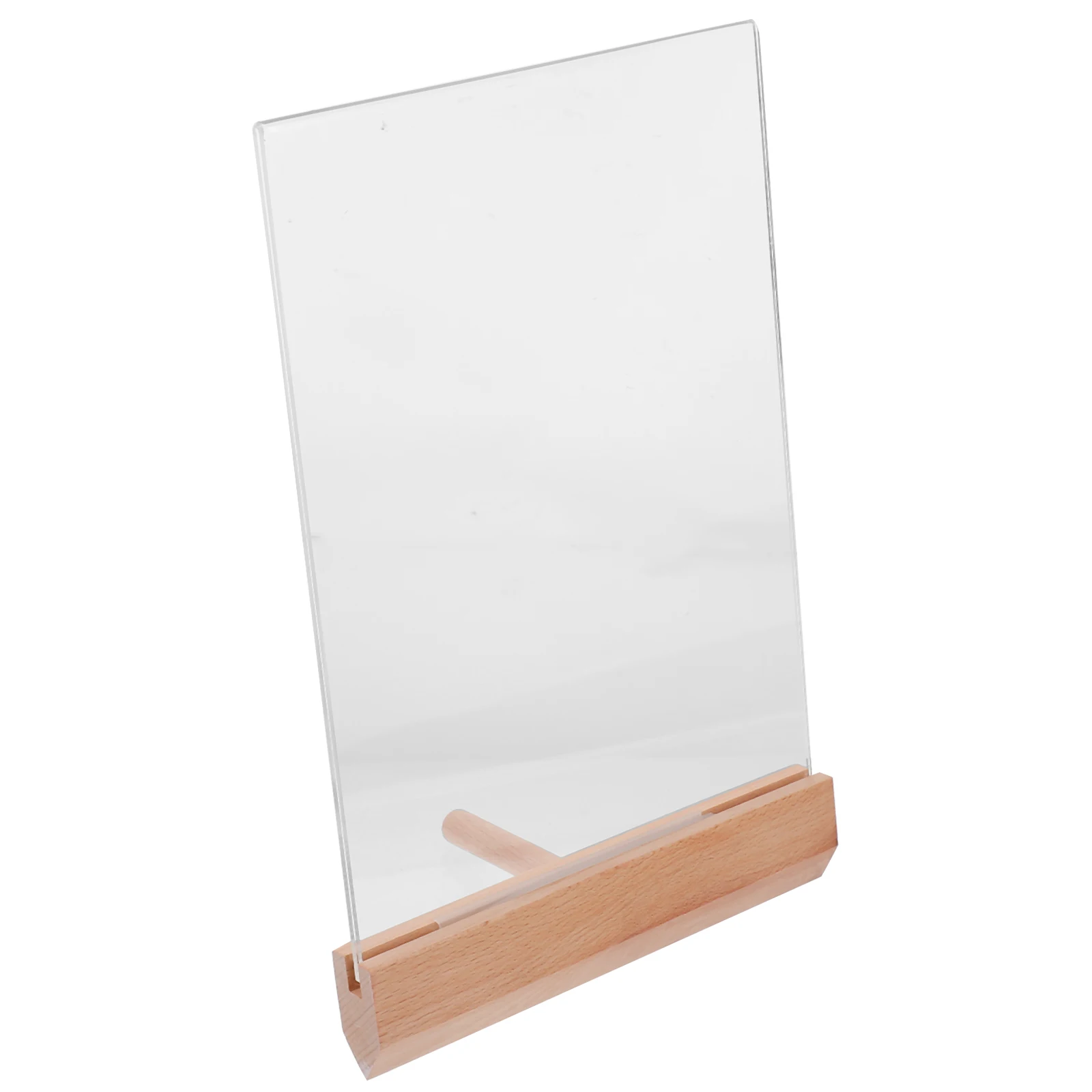

A5 Vertical Base Award Frame Acrylic Certificate Display for Diploma Photocard Holder Triangle Base