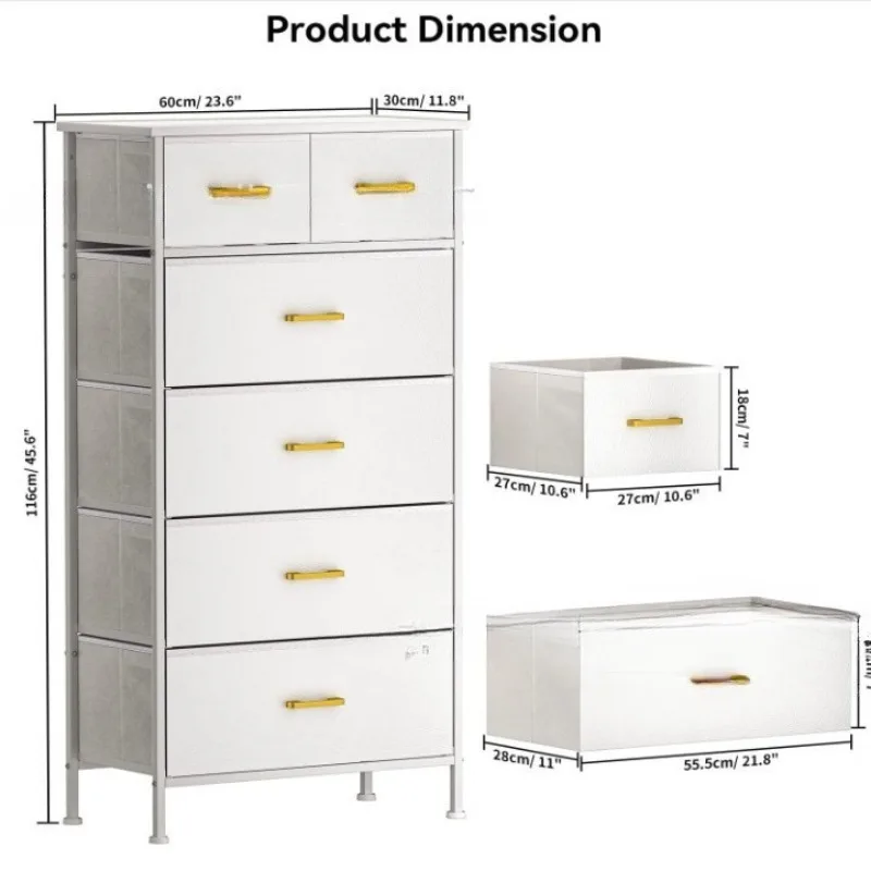 

Metal bracket bedside table living room floor coffee table storage fabric folding multi-functional bedroom solid wood American h