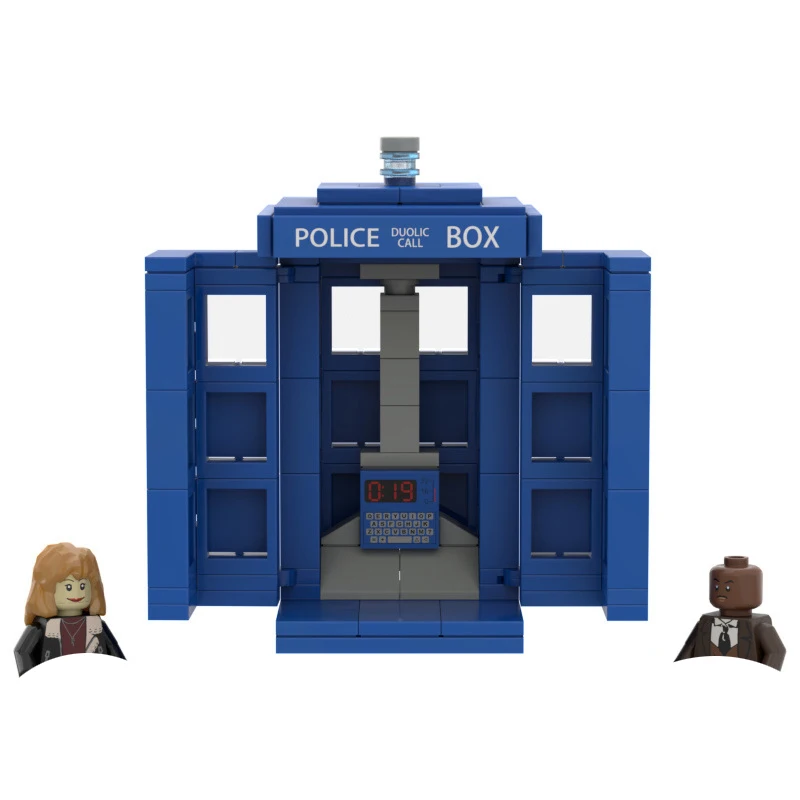 Blocs de construction Doctor Who, boîte de Police, Mini figurines d'action TARDIS, briques à assembler, jouets
