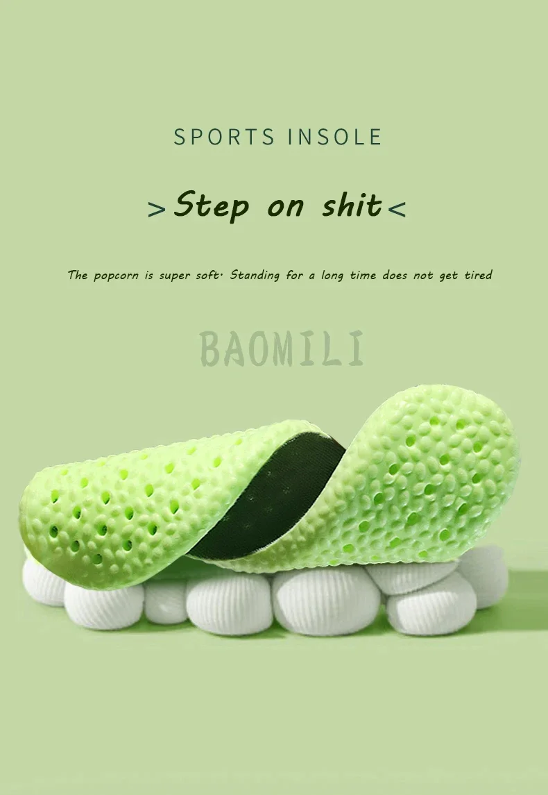 Neue EVA-Sport-Einlegesohle für Schuhe, weiche, stoßdämpfende, atmungsaktive Deodorant-Einlegesohlen für Füße, Männer und Frauen, Schuhsohle, Laufvorlage – Detail 1
