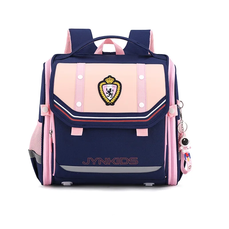 New Elementary Students Horizontal Schoolbag England Style Lightweight Kids Cute Backpack Large-capacity Waterproof School Bags