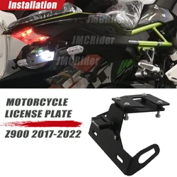 Motorcycle License Frame Registration Plate Holder Tail Tidy Fender Eliminator For Kawasaki Z900 2017 2018 2019 2020 2021 2022