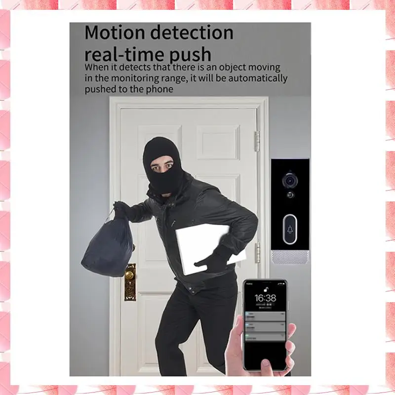 JAJA Tuya Smart Home Doorbell Camera Tahan Air Wifi Video Intercom 1080P Perlindungan Keamanan Luar Ruangan Audio Dua Arah