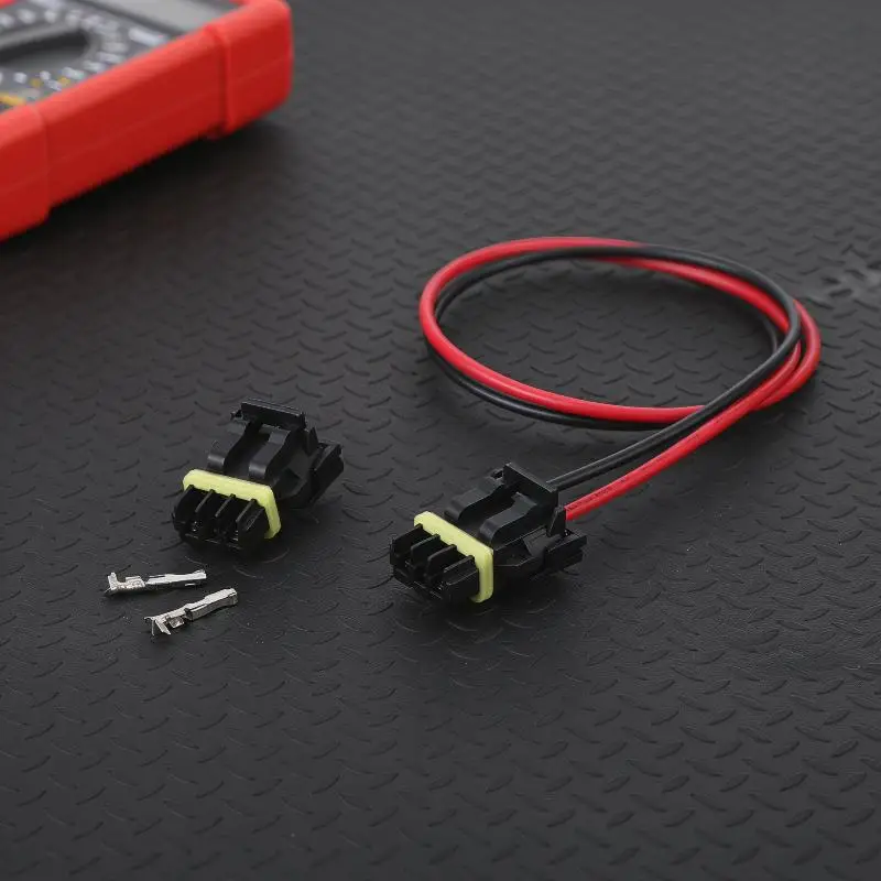 Essential 2 Way 52116-0241 Waterproof Plug for Automotive Mirror with Turn Signal Support in Rainy Weather