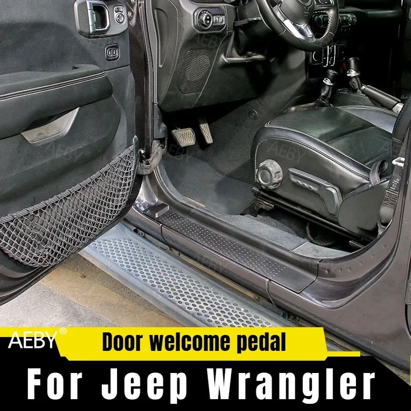 For Jeep Wrangler 2018-2025 Anti-wear,Anti-scratch guard,scuff plate sill guard edge,Entrance protection,interior accessories