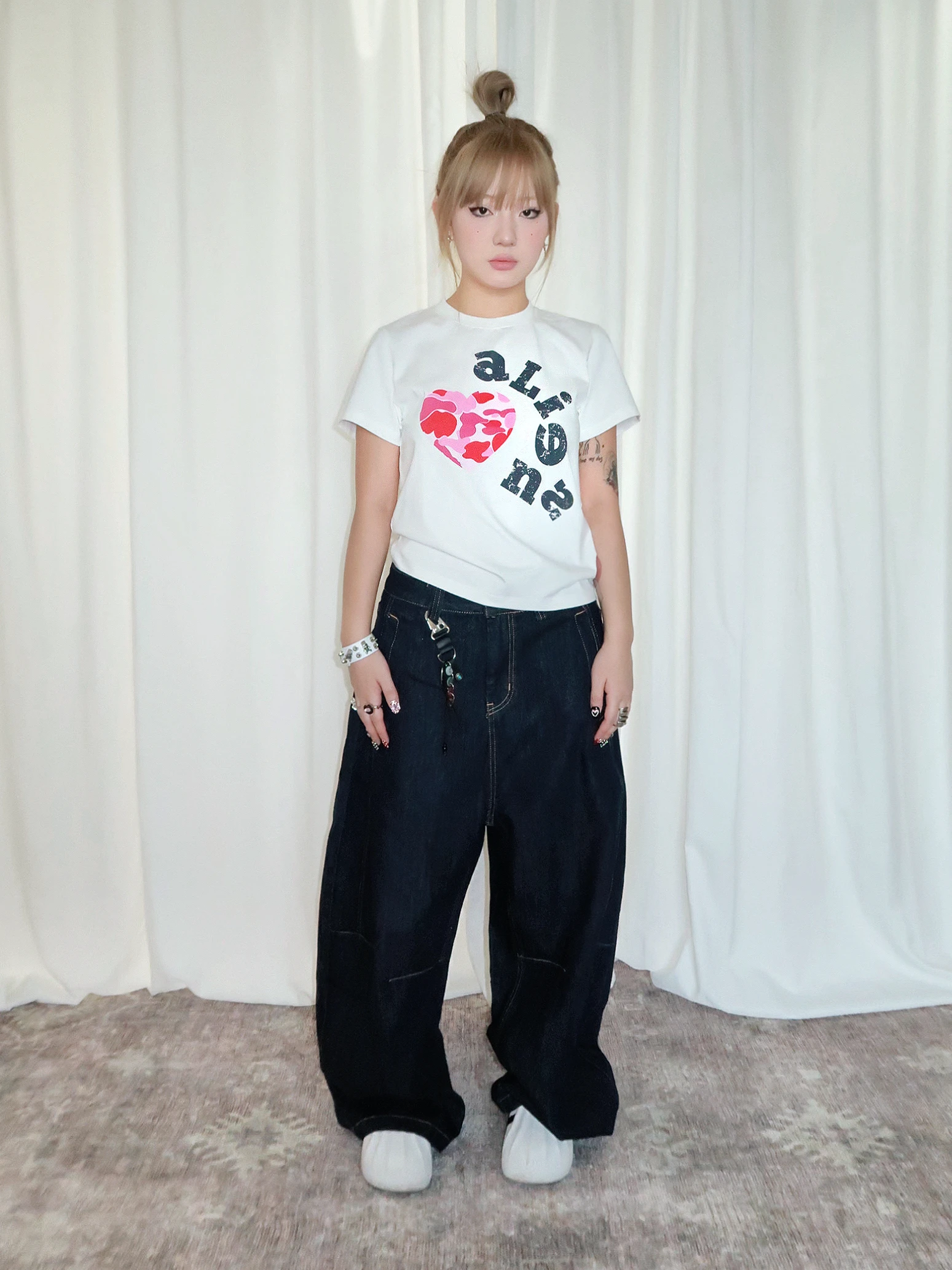 

Loose Wide Leg American Style Low Waist Jeans Original Blue Color Youth Spring Fashion Casual Comfortable Fit Bootcut Pants